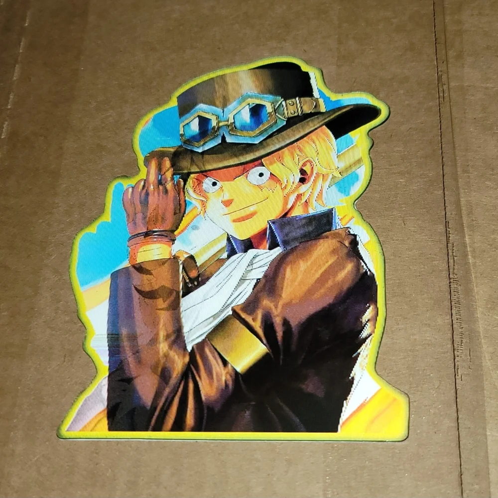 3/$15 One Piece Holographic Lenticular Anime Decal, Waterproof Peeker Sticker - Picture 3 of 3